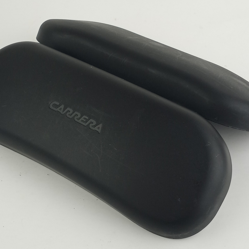 Carrera Black Eyeglass Case Clam Shell Design